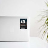 Atlanta International Ticket Design Decal Stickers