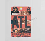 Atlanta Luggage Tag Design Decal Stickers