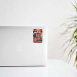Atlanta Luggage Tag Design Decal Stickers