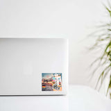 Berlin Skyline Ticket Collage Design Decal Stickers