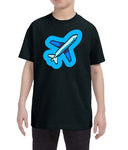 Blue Plane Kids T-Shirt