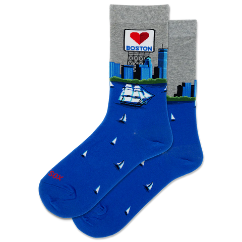 Hot Sox for Women - Boston - Crew Sock