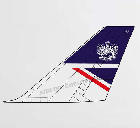 British Airways Royal Crest Tail Decal Stickers