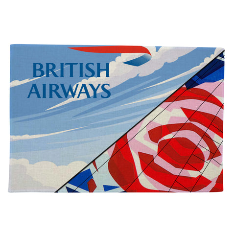 British Airways Chelsea Rose Tail - Linen Placemats (A SET OF 4)