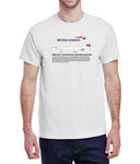 Britsh Airways Union Flag/Chatham Royal Dockyards Concord (1999-2000) Historical T-Shirt