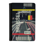 Destination Boarding Ticket - Brussel - Passport Case
