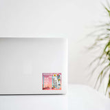Buenos Aires Skyline Ticket Collage Design Decal Stickers
