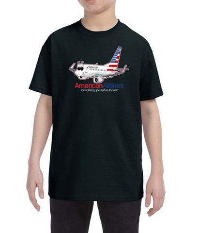 American Airlines Cartoon Plane Kids T-Shirt