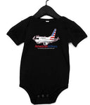 American Airlines Cartoon Plane Infant Bodysuit