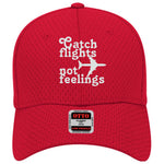 "Catch Flights Not Feelings" Mesh Cap