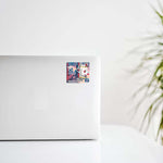 Chicago Skyline Ticket Collage Design Decal Stickers