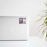 Chicago Skyline Ticket Collage Design Decal Stickers