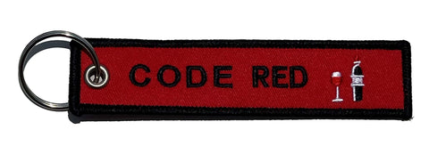 Code Red Wine Key Tag
