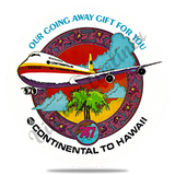 Continental Airlines Hawaii Vintage Coaster
