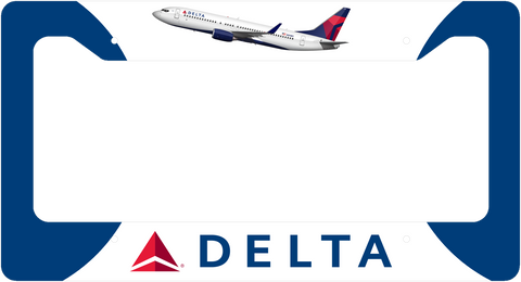 Delta Airlines Livery - License Plate Thick Frame