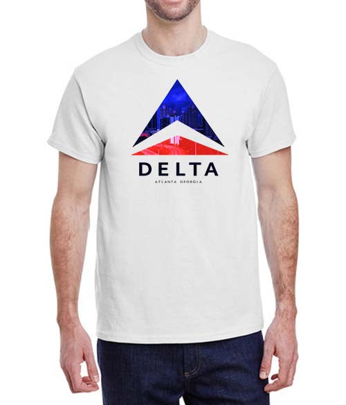 Delta Airlines Logo Origin City View T-Shirt – Airline Employee Shop