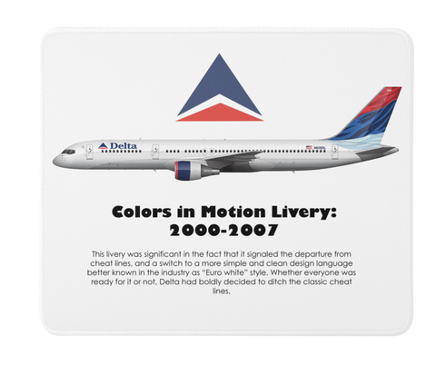Delta Airlines Colors In Motion: 2000-2007 Mousepad