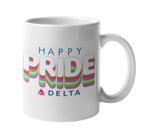 Delta Happy Pride Text Coffee Mug
