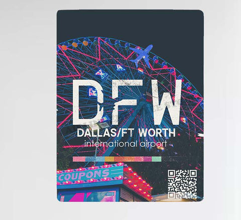 DFW Texas State Fair Ticket Design Decal Stickers