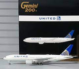 United Airlines 777-200ER Post Merger Livery Gemini Jets 1:200 Scale Reg#N796UA