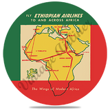 Ethiopian Airlines Vintage Coaster