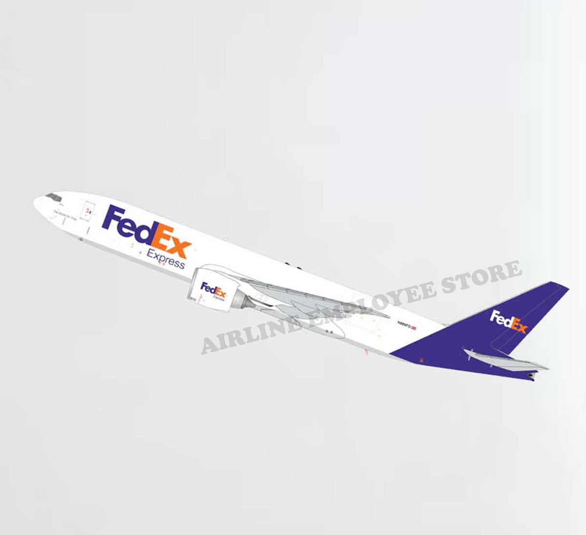 Fedex Vision Sticker FedEx Livery Plane Decal Stickers – Airline Employee Shop