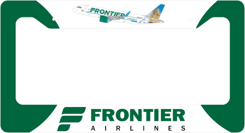 Frontier Airlines Livery - License Plate Thick Frame