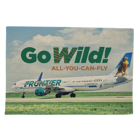 Frontier Airline - Go Wild! - Linen Placemats (A SET OF 4)