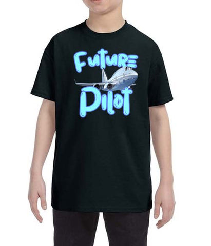 Future Pilot Plane Kids T-Shirt