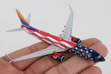 Southwest Airlines B737-800 Freedom One Livery Gemini 1:400 scale Reg#N500WR