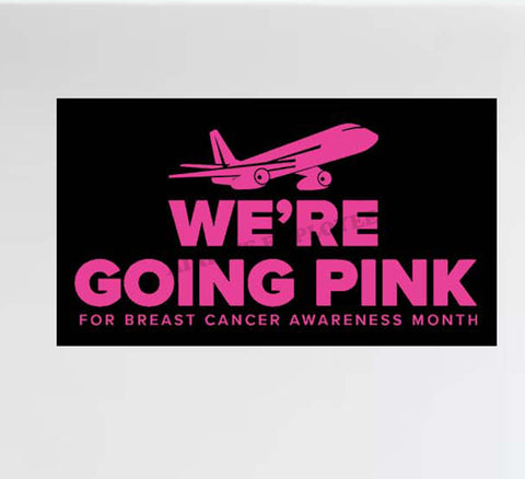We're Going Pink - Breast Cancer Awareness Decal Stickers