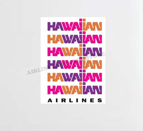 Hawaiian Airlines Logo Design Decal Stickers