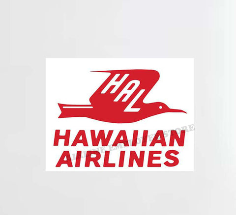 Hawaiian Airlines Vintage Logo Decal Stickers