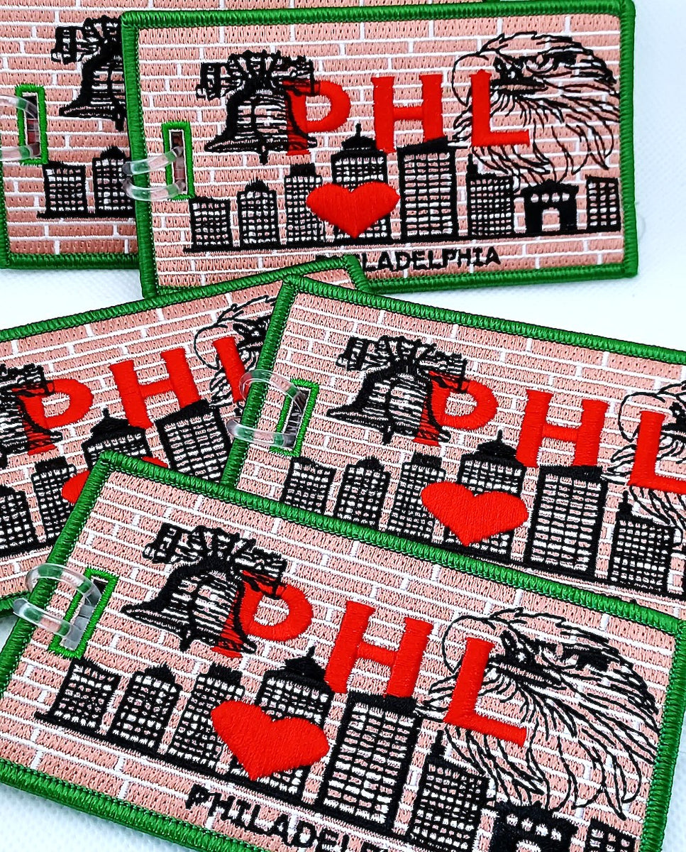 PHL Philadelphia - Embroidered Bag Tag – Airline Employee Shop