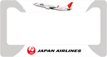 Japan Airlines Livery - License Plate Thick Frame