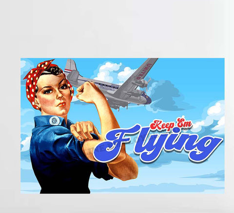 Keep E'm Flying Decal Stickers