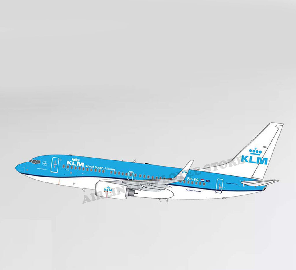 Klm Sticker KLM 737 Livery Plane Decal Stickers – Airline Employee Shop