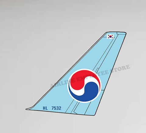 Korean Air Livery Tail Decal Stickers