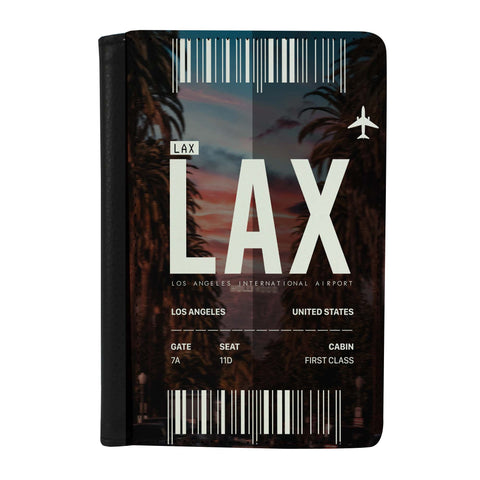 Destination Boarding Ticket - LAX - Passport Case