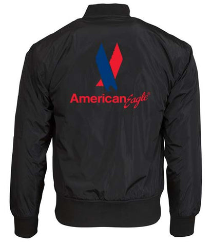 American Eagle Black Bomber Jacket