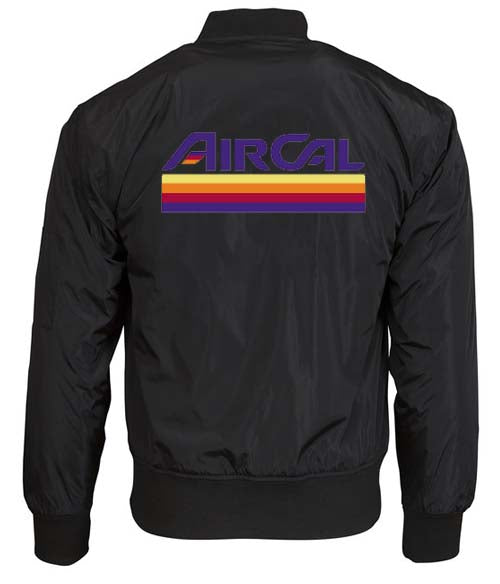 AirCal Black Bomber Jacket – Airline Employee Shop