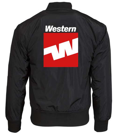 Western Airlines Black Bomber Jacket