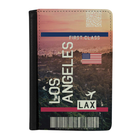 Destination Boarding Ticket - Los Angeles - Passport Case