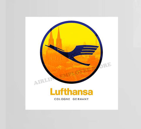 Lufthansa City View Decal Stickers