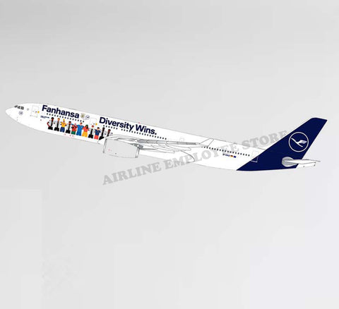 Lufthansa Fanhansa Diversity Decal Stickers
