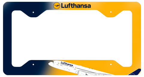 Lufthansa Livery - License Plate Thin Frame