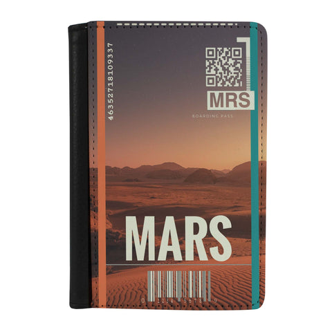 Destination Boarding Ticket - Mars - Passport Case