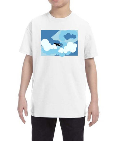 Flying Through The Clouds Kids T-Shirt