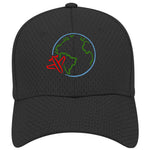 Flying Around The Globe Mesh Cap