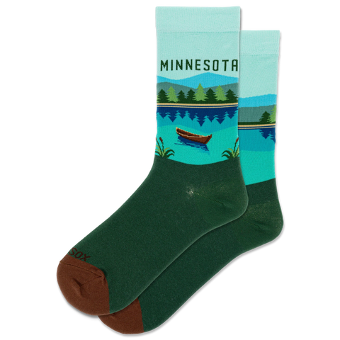 Hot Sox for Women - MINNESOTA NATURE SIDE - Crew Sock